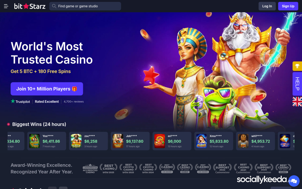 BitStarz - Best for Crypto Casino Gaming with Multi-Currency Support
