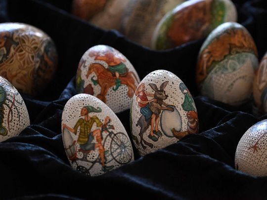 Photos: Hungarian egg decorator brings new spin on ancient craft