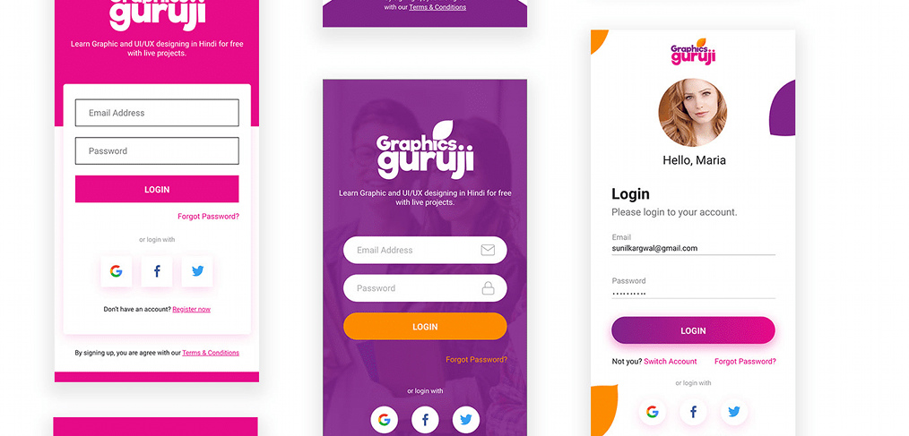 free figma app login screen templates - sociallykeeda Free Figma App Login Screen Templates - Scoaillykeeda.com