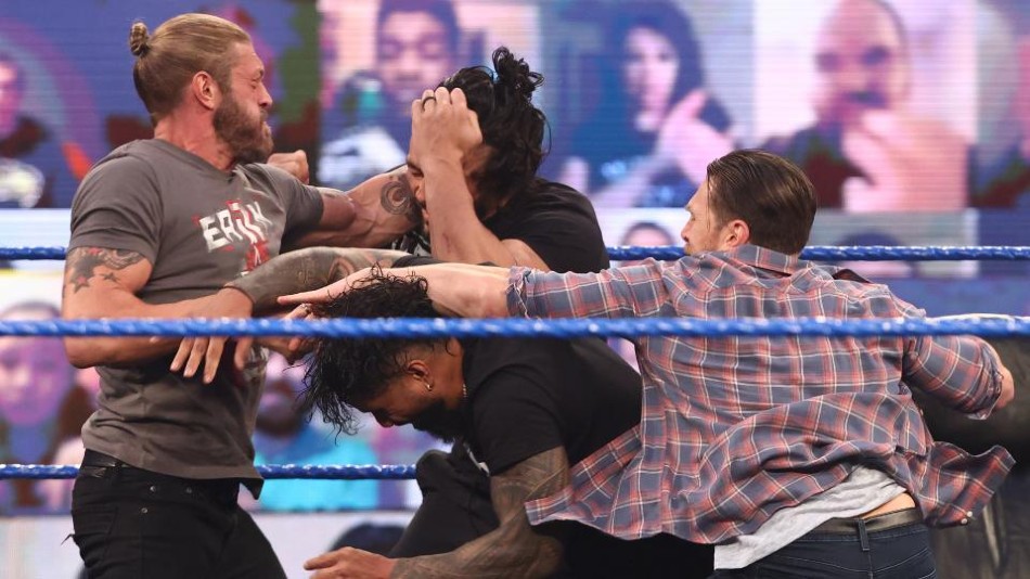 wwe sd edge usos bryan brawl 1615619588 - sociallykeeda Wwe Sd Edge Usos Bryan Brawl 1615619588 - Scoaillykeeda.com