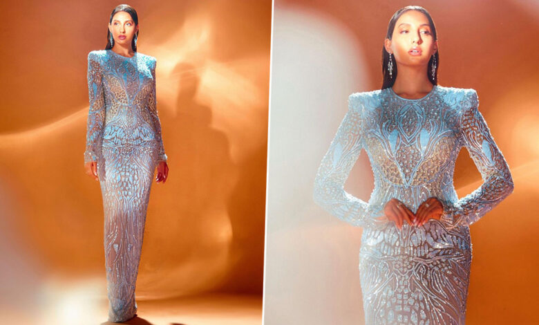Yo or Hell No? Nora Fatehi's Sheer Bodycon Dress By Naeem Khan