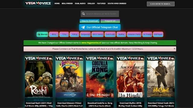 Vegamovies  Download Bollywood And South Indian Hindi Dubbed