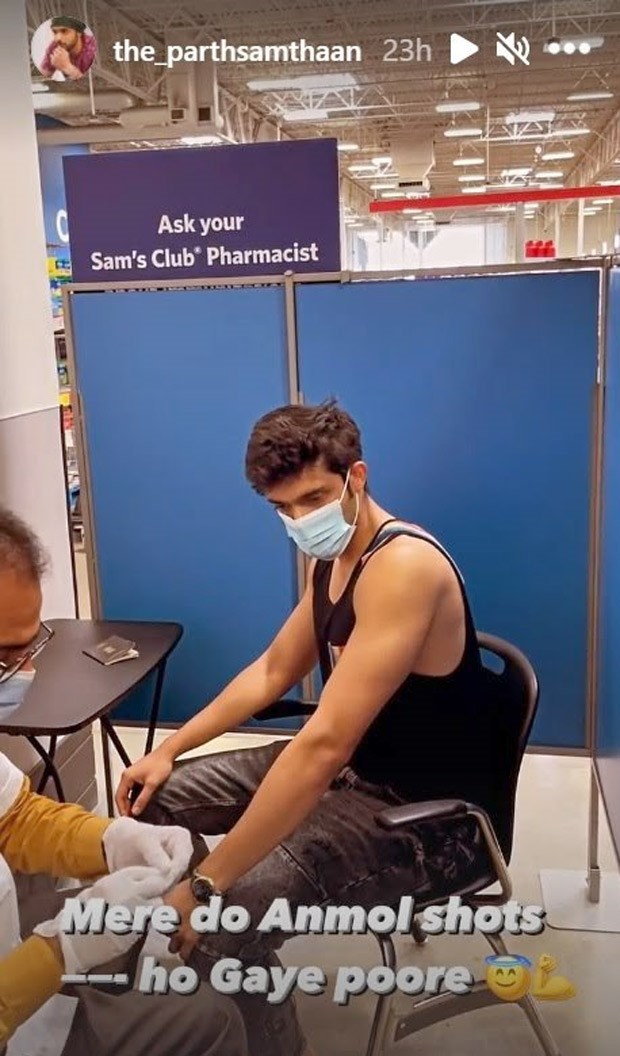 Parth Samanthaan receives his second dose of Covid-19 vaccination; calls it 'Anmol'