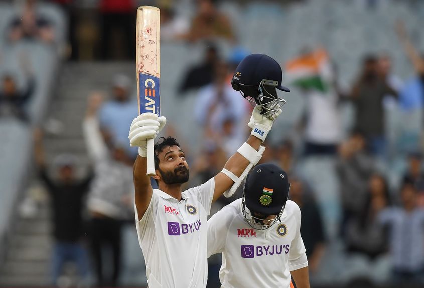 A captain's barrel from Ajinkya Rahane.