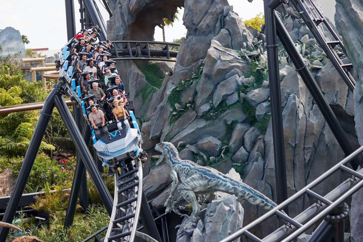 Honestly the ride is so scary I barely noticed the dinosaurs.