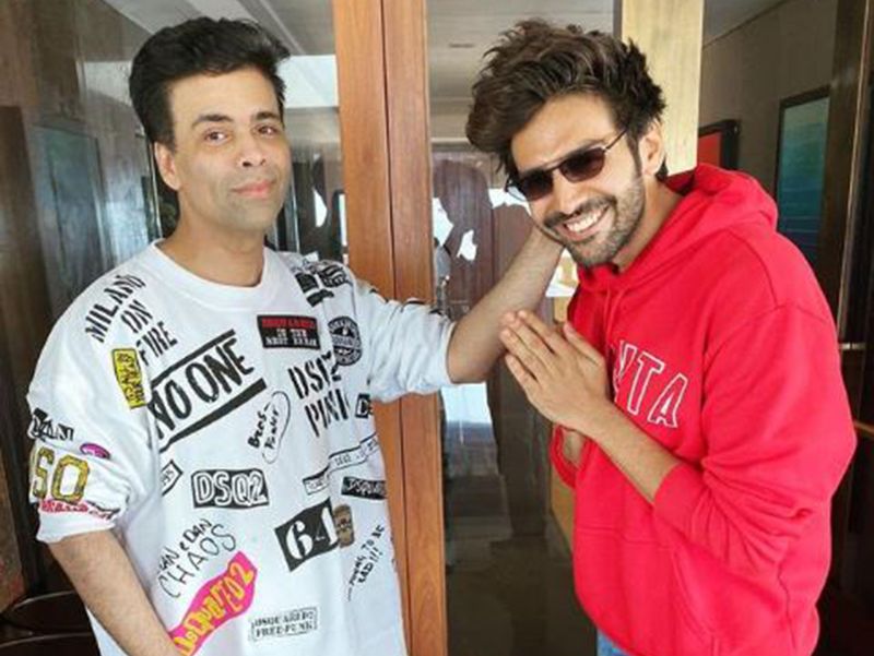 Karan Johar and Kartik Aaryan