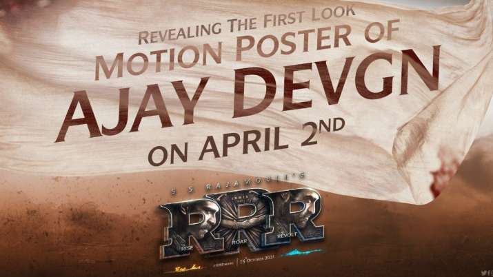 RRR Makers Release Ajay Devgn Movement Poster On His Birthday Alia Bhatt Ram Charan Fans Can’t Keep Calm