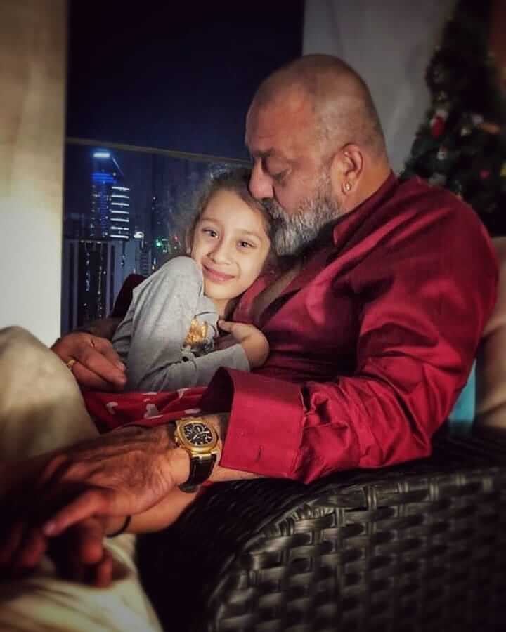 Sanjay Dutt with daughter