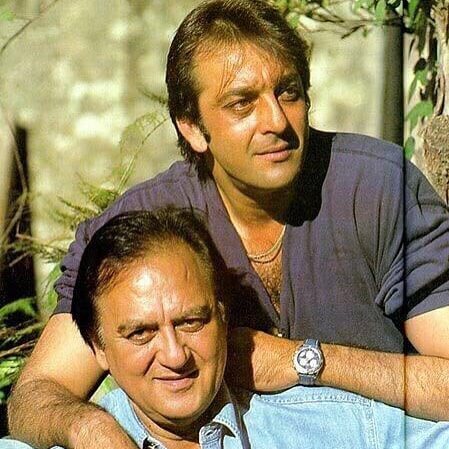 Sanjay Dutt with father