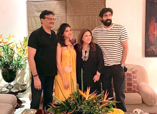 Rana Daggubati poses with his in-laws as he and Miheeka Bajaj spend time with family; see pic