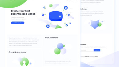 Cryptocurrency Wallet Website Template - Scoaillykeeda.com