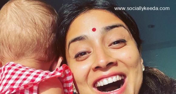 shriya saran with daughter main shriya saran with daughter main - scoailly keeda