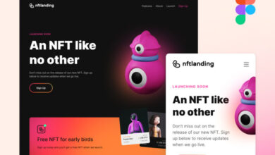 Nft Responsive Website Figma Landing Page Template - Scoaillykeeda.com